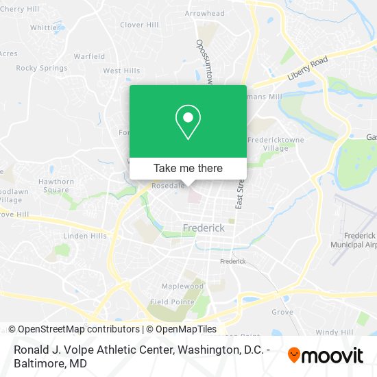 Ronald J. Volpe Athletic Center map