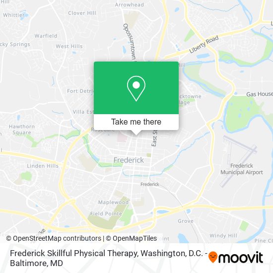 Mapa de Frederick Skillful Physical Therapy
