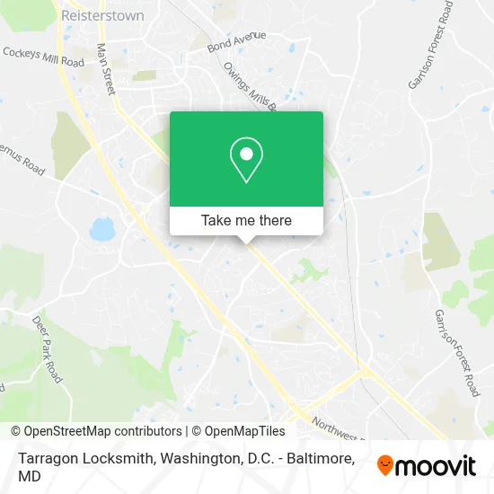 Tarragon Locksmith map