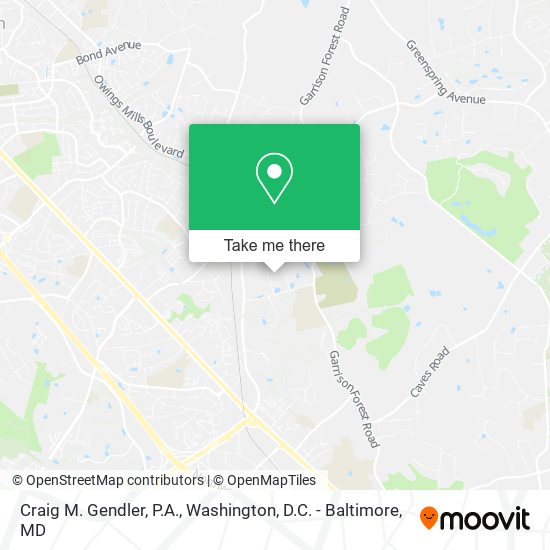 Craig M. Gendler, P.A. map