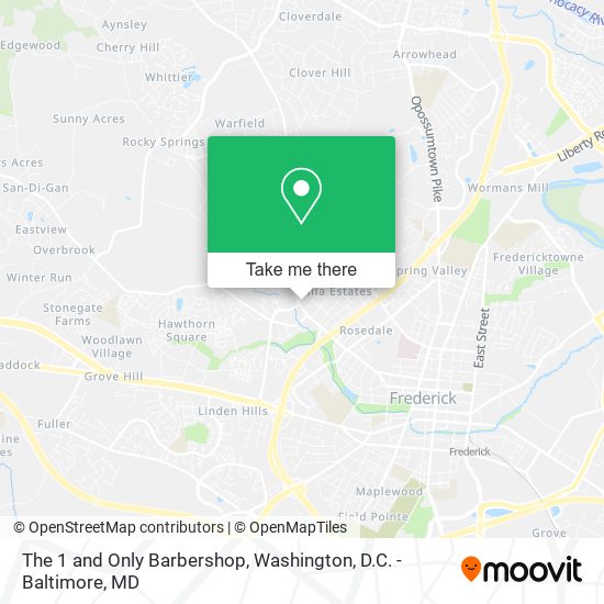 The 1 and Only Barbershop map