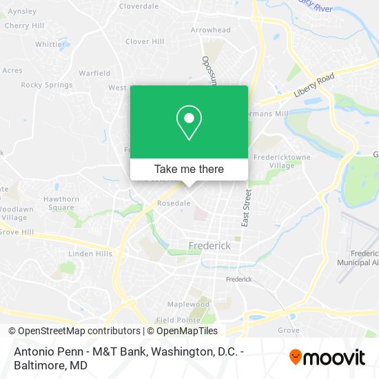 Antonio Penn - M&T Bank map