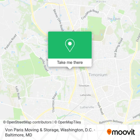 Von Paris Moving & Storage map