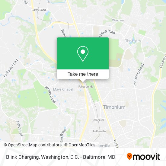 Blink Charging map
