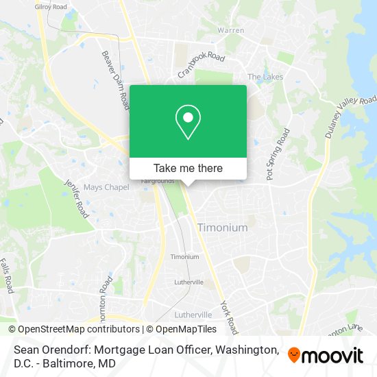 Sean Orendorf: Mortgage Loan Officer map