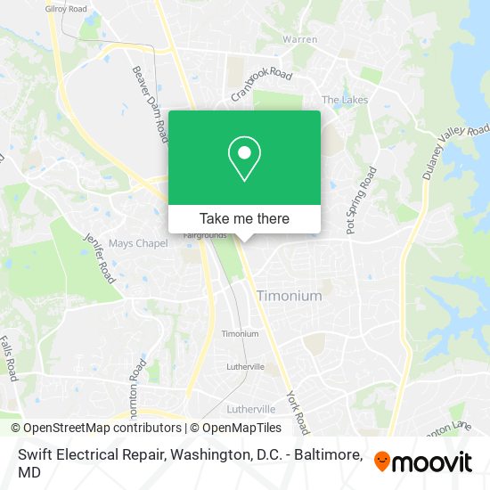 Mapa de Swift Electrical Repair