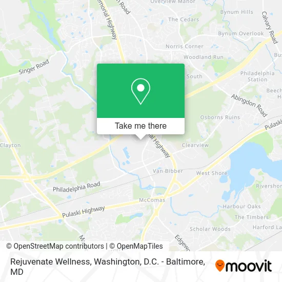 Rejuvenate Wellness map