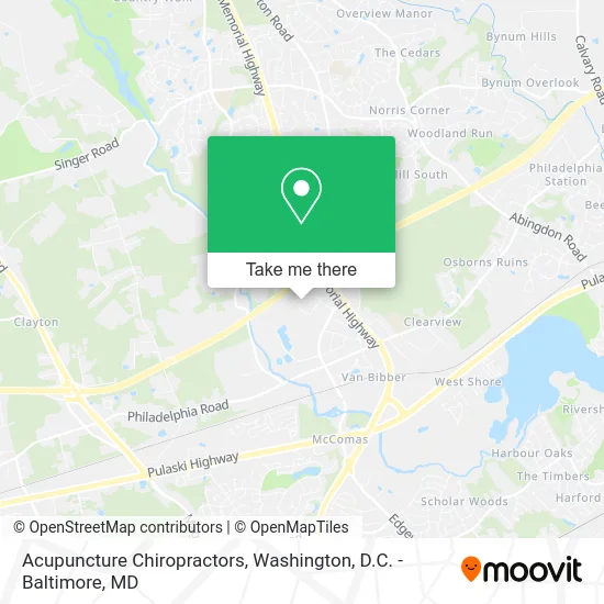 Acupuncture Chiropractors map