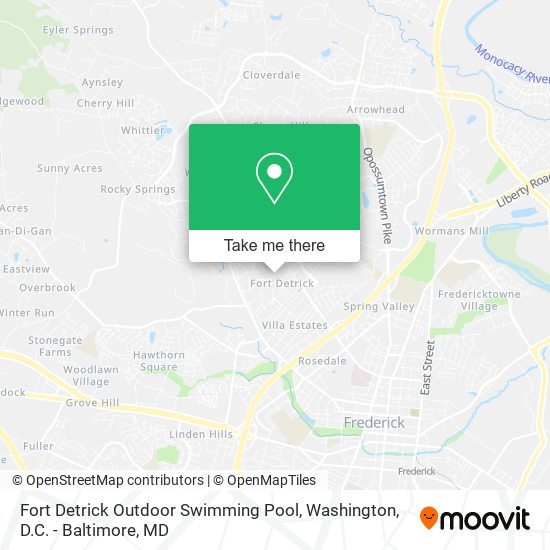 Fort Detrick Outdoor Swimming Pool map