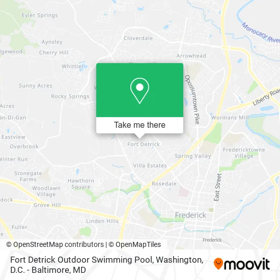 Mapa de Fort Detrick Outdoor Swimming Pool