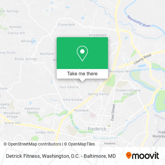 Detrick Fitness map