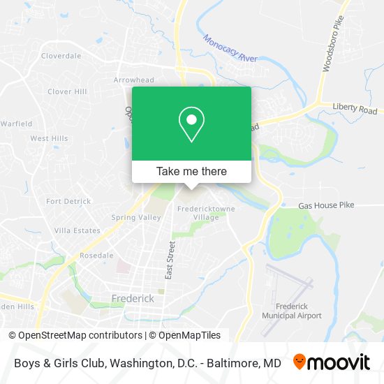 Mapa de Boys & Girls Club