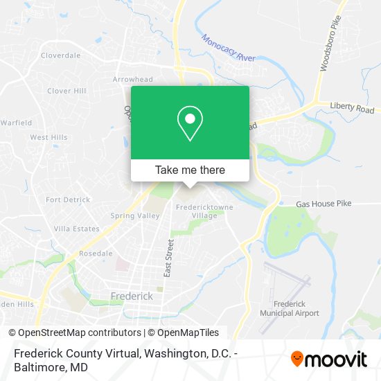 Mapa de Frederick County Virtual