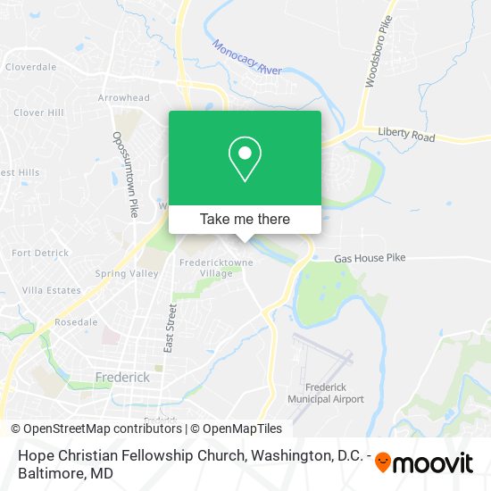 Hope Christian Fellowship Church map