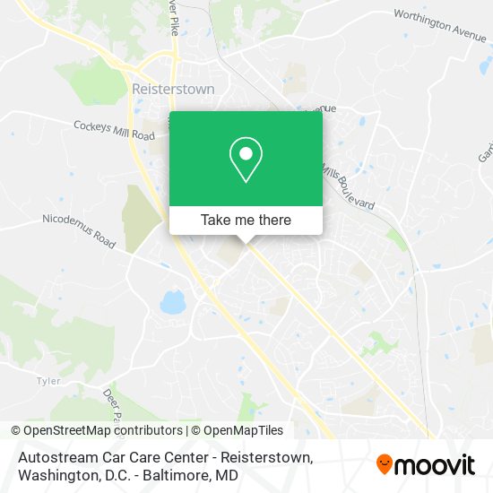 Mapa de Autostream Car Care Center - Reisterstown