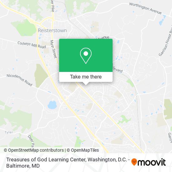 Treasures of God Learning Center map