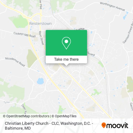 Mapa de Christian Liberty Church - CLC