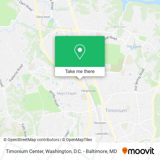 Mapa de Timonium Center