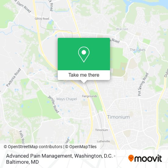Mapa de Advanced Pain Management