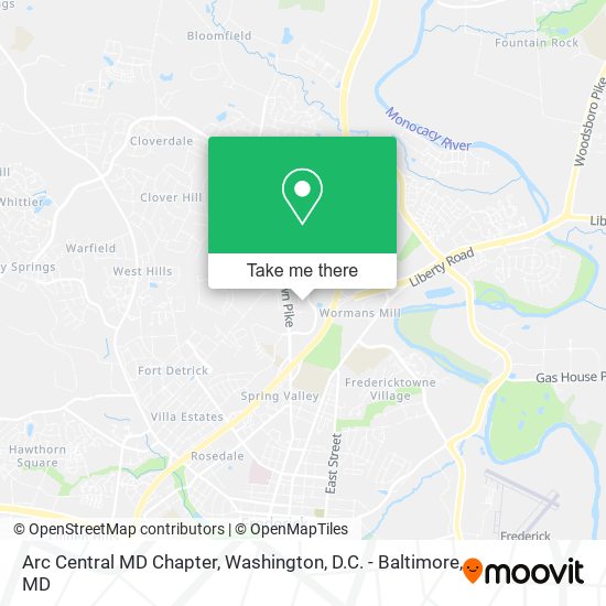 Arc Central MD Chapter map