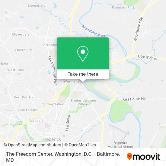 The Freedom Center map