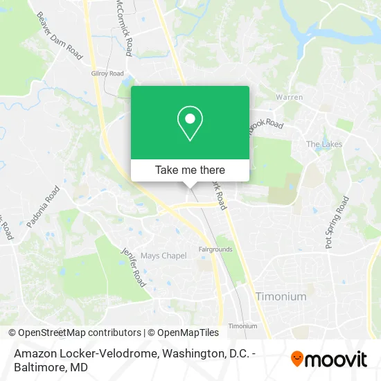 Amazon Locker-Velodrome map