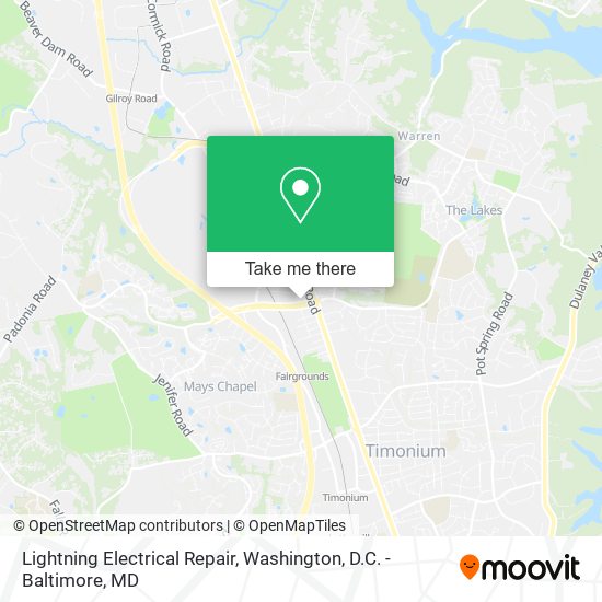 Lightning Electrical Repair map