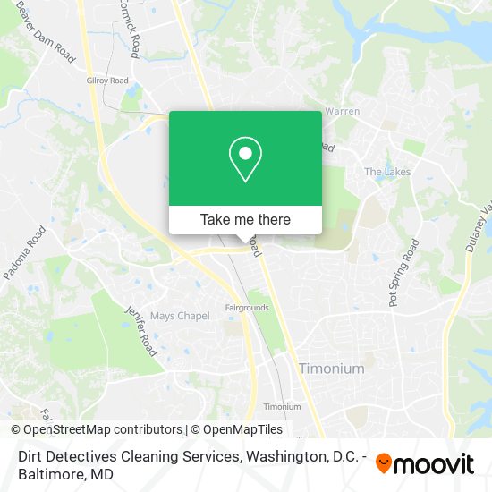 Dirt Detectives Cleaning Services map