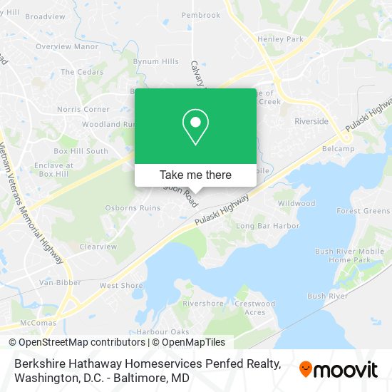 Mapa de Berkshire Hathaway Homeservices Penfed Realty