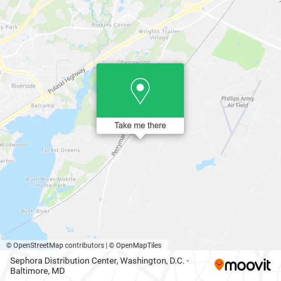 Sephora Distribution Center map