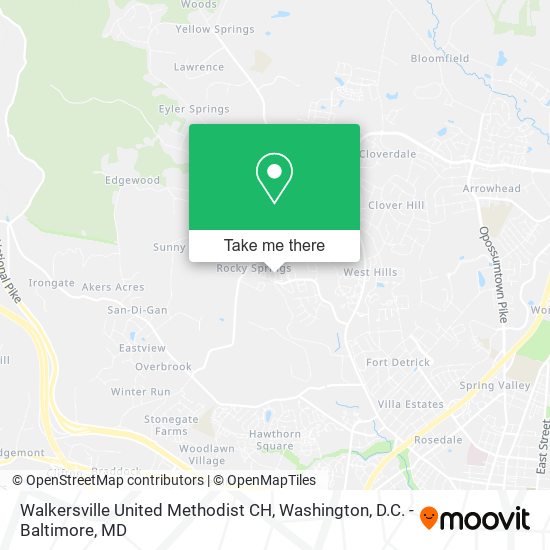 Mapa de Walkersville United Methodist CH
