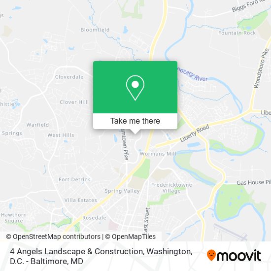 4 Angels Landscape & Construction map