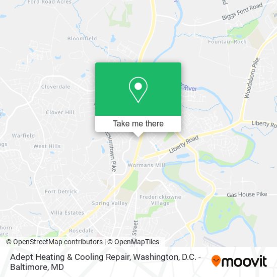 Mapa de Adept Heating & Cooling Repair