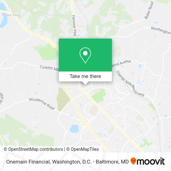 Onemain Financial map