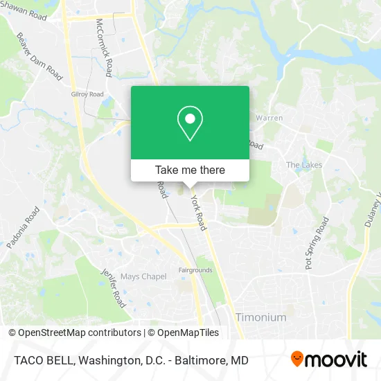 Mapa de TACO BELL