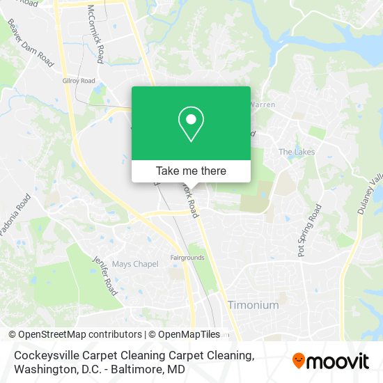 Mapa de Cockeysville Carpet Cleaning Carpet Cleaning