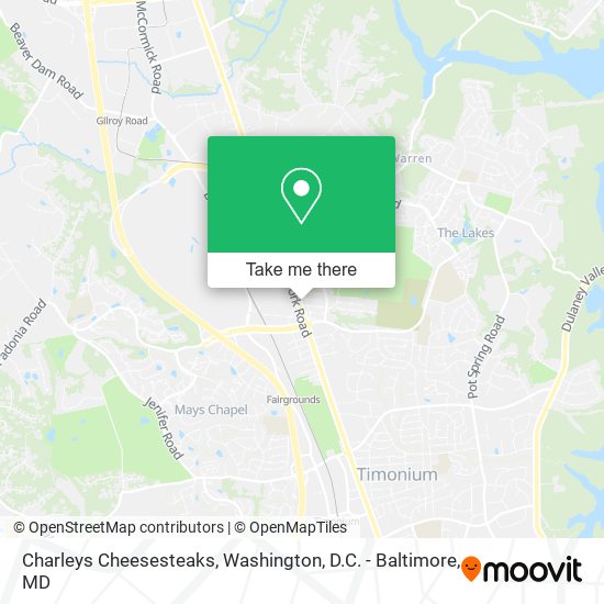 Charleys Cheesesteaks map