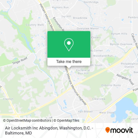 Mapa de Air Locksmith Inc Abingdon