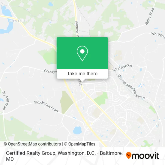 Certified Realty Group map