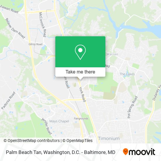 Palm Beach Tan map
