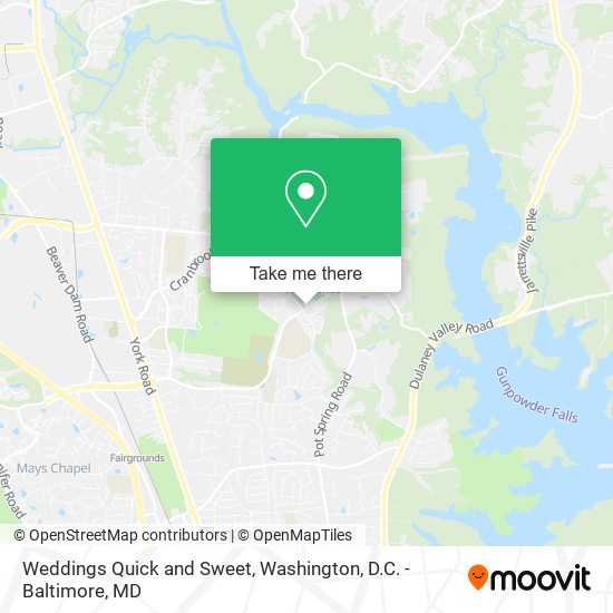 Mapa de Weddings Quick and Sweet