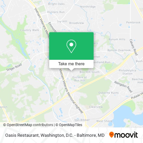 Oasis Restaurant map