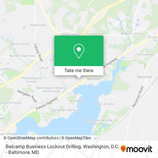 Mapa de Belcamp Business Lockout Drilling