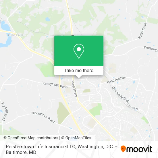 Reisterstown Life Insurance LLC map