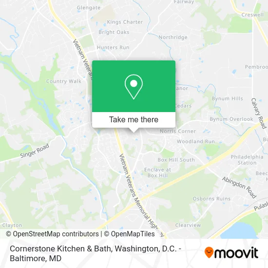 Cornerstone Kitchen & Bath map