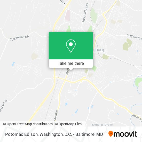 Mapa de Potomac Edison