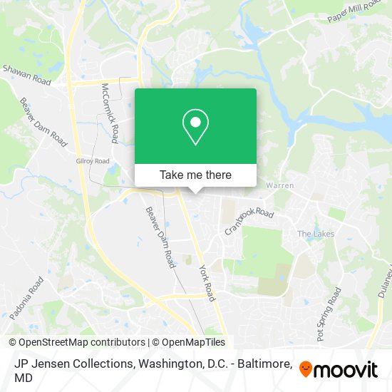 JP Jensen Collections map