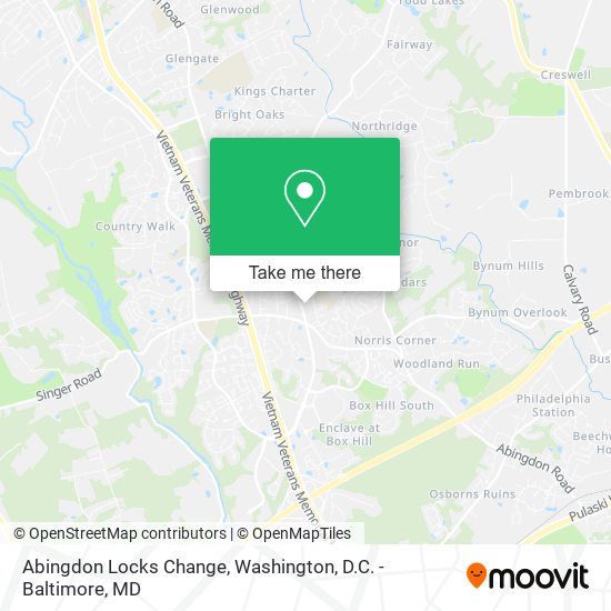 Mapa de Abingdon Locks Change
