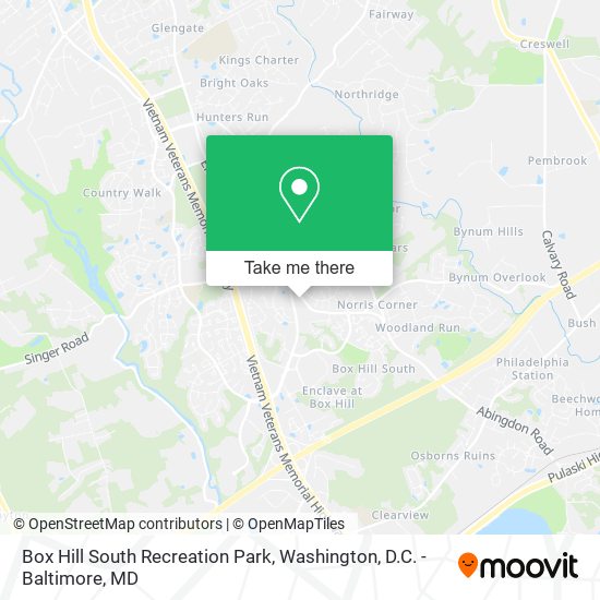 Mapa de Box Hill South Recreation Park