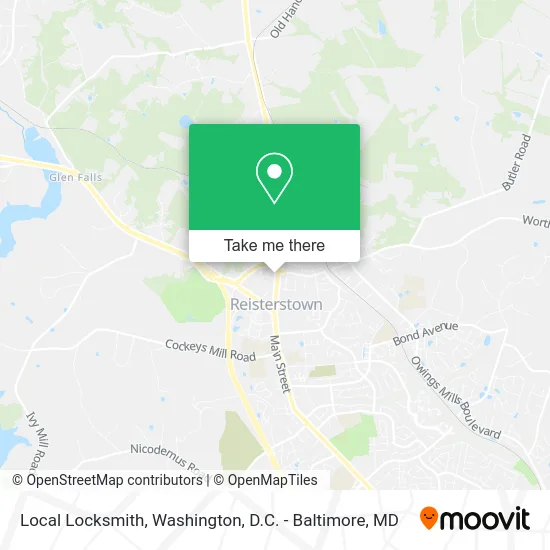 Local Locksmith map